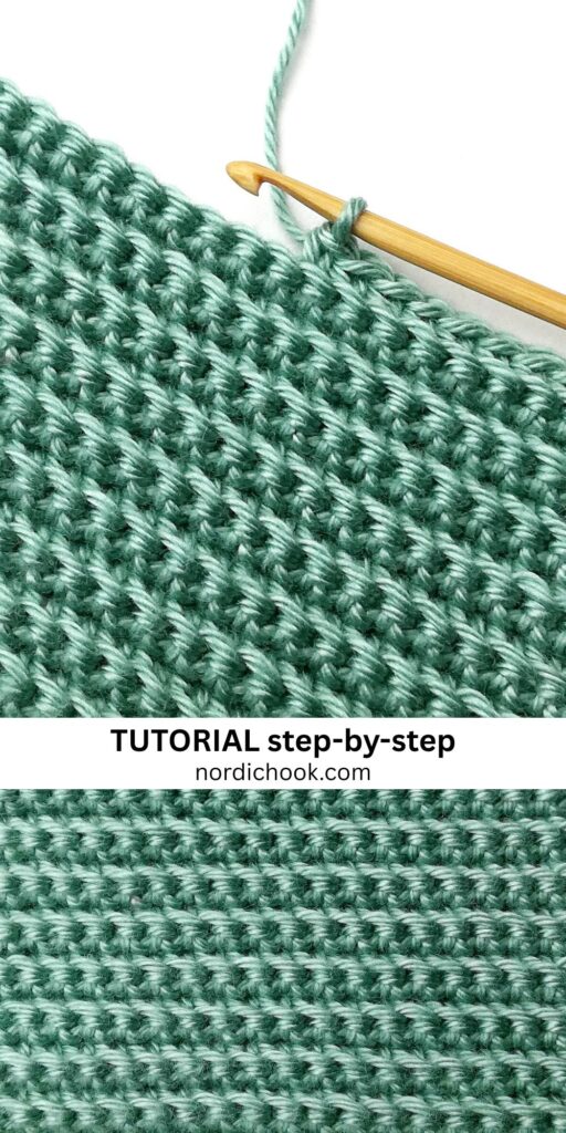 Crochet stitch step-by-step tutorial: Single crochet back loop only