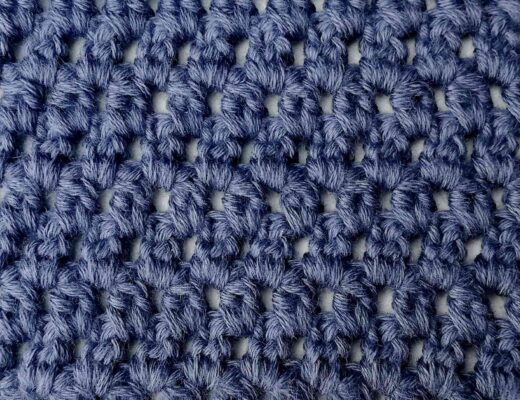 Cluster of two double crochet