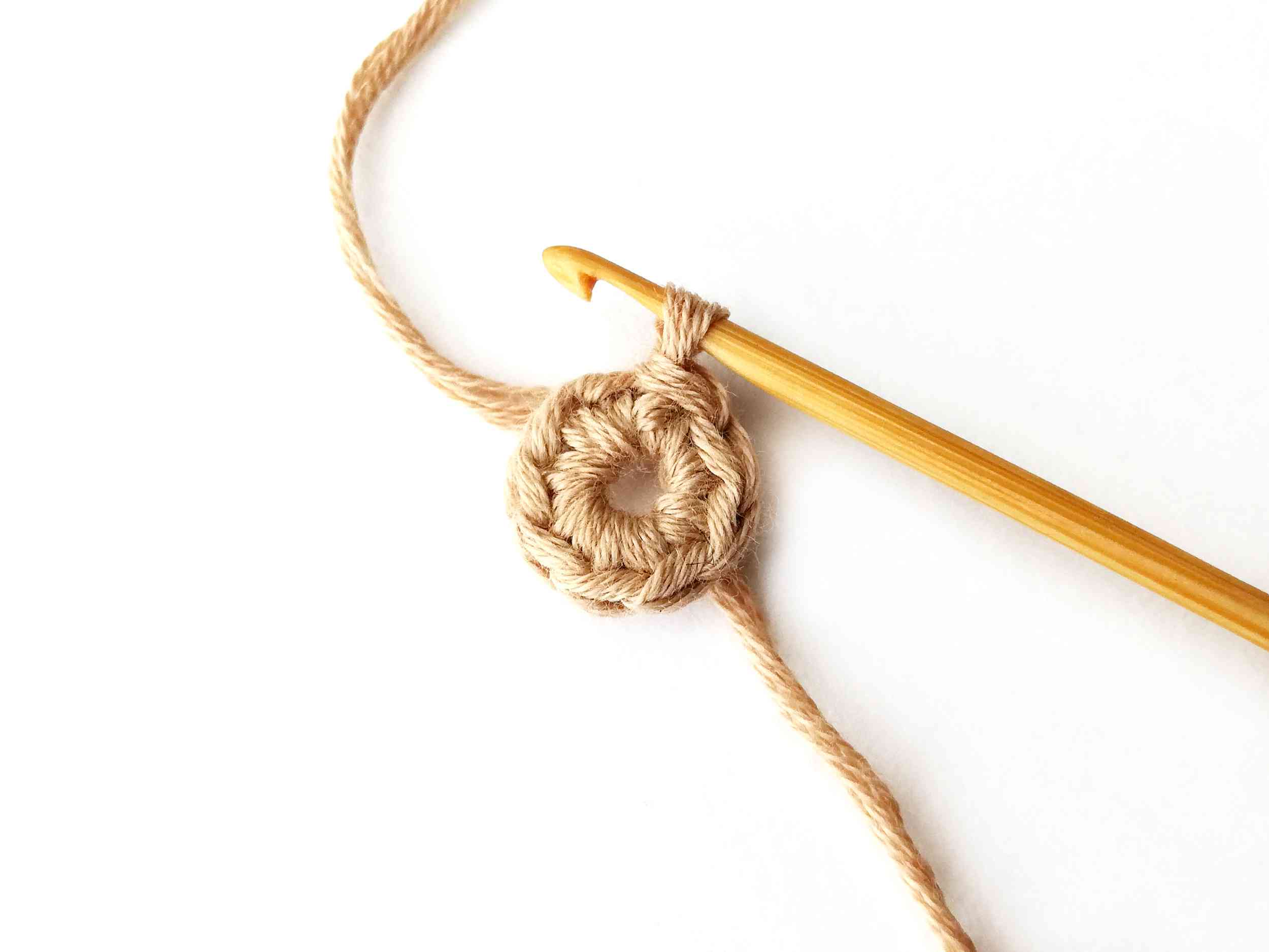 Connecting with a slip stitch