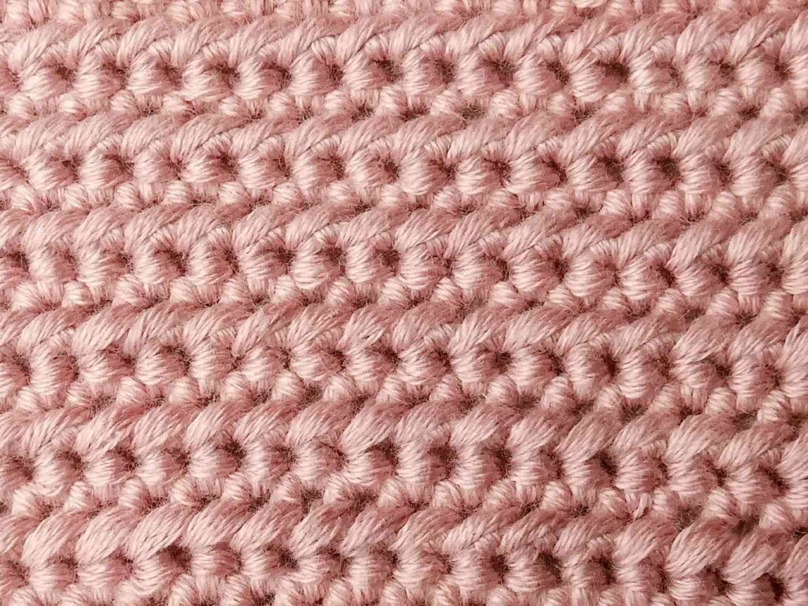 Crochet: Knit-Look Garter Stitch - Slip Stitch in Front Loop 