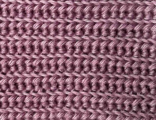 Half double crochet slip stitch back loop only