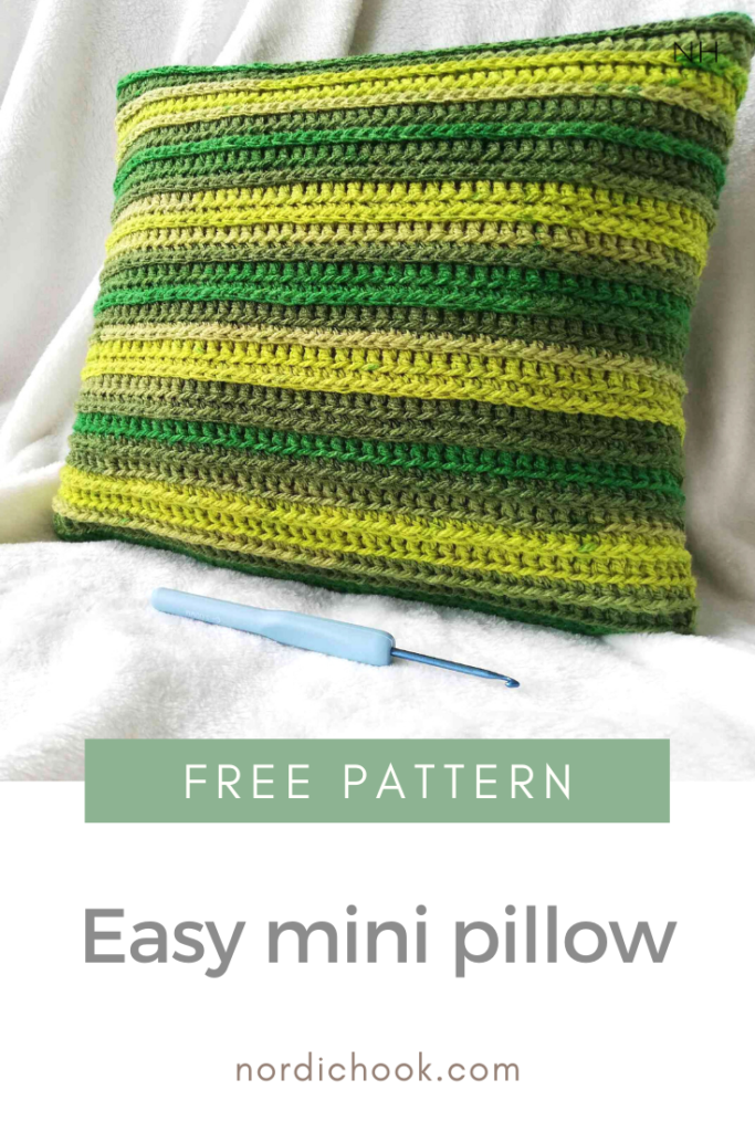 Easy mini pillow pin