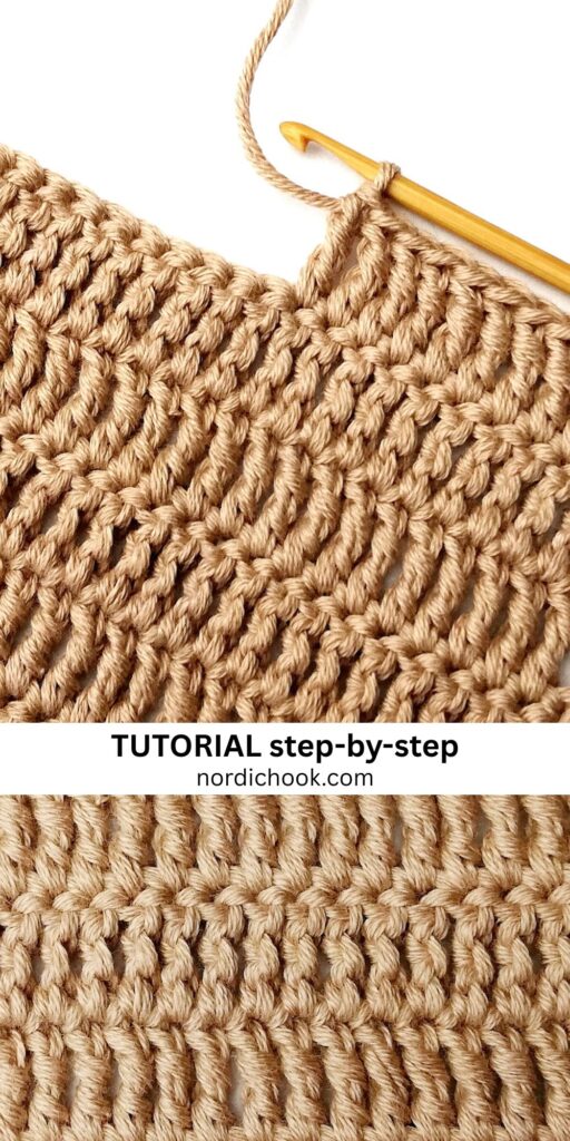 Crochet stitch photo tutorial: Treble crochet
