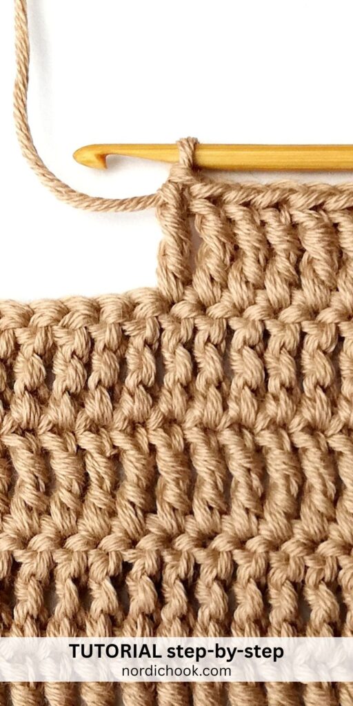 Crochet stitch photo tutorial: Treble crochet