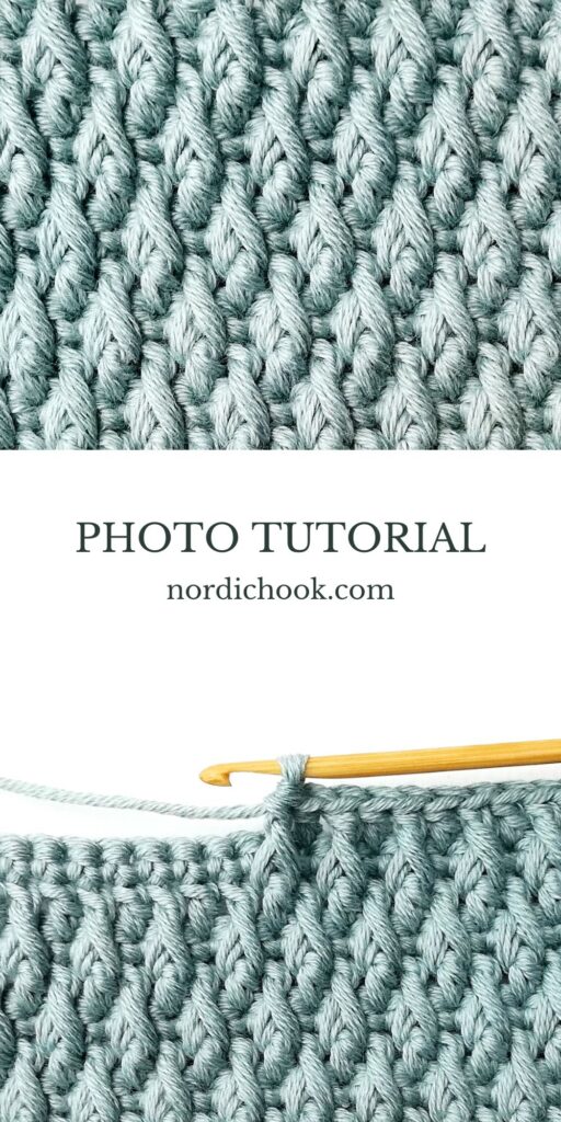 Crochet stitch tutorial: The alpine stitch