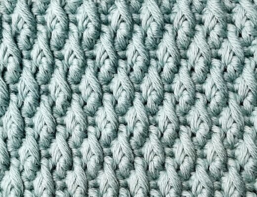 Crochet stitch tutorial: The alpine stitch