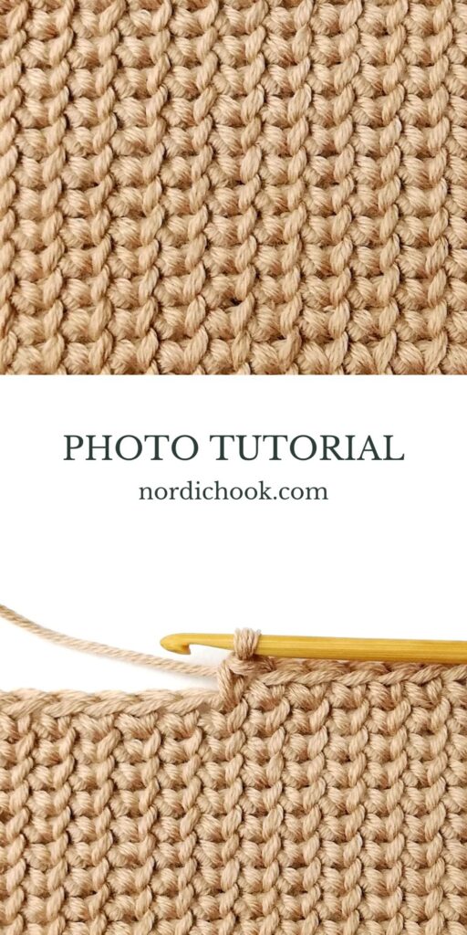 Crochet stitch tutorial: The waistcoat stitch
