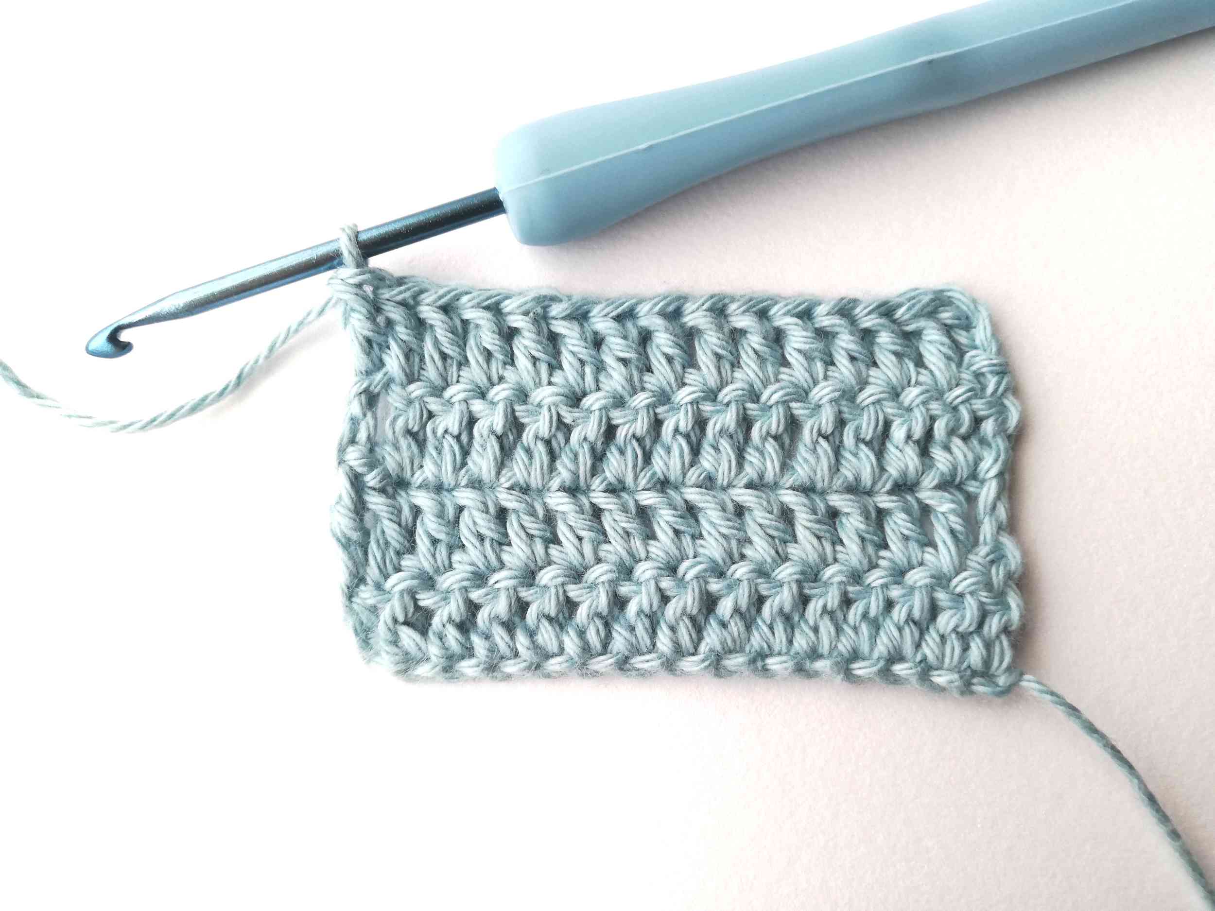 Double crochet (dc) - Nordic Hook - Free crochet tutorial