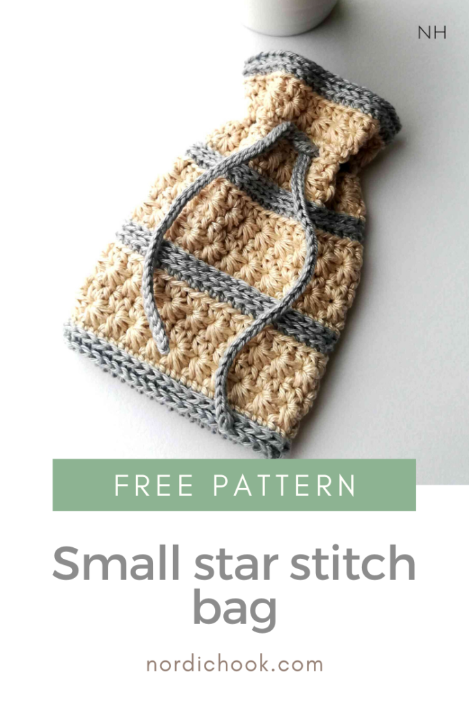 Small star stitch bag pin