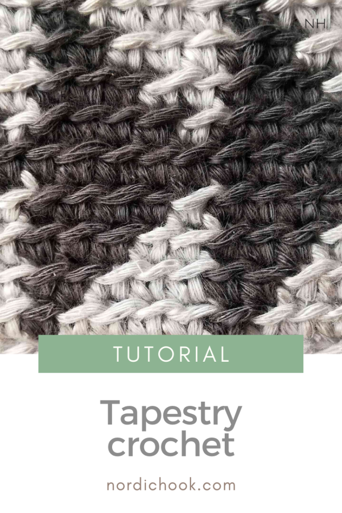 Tapestry crochet pin