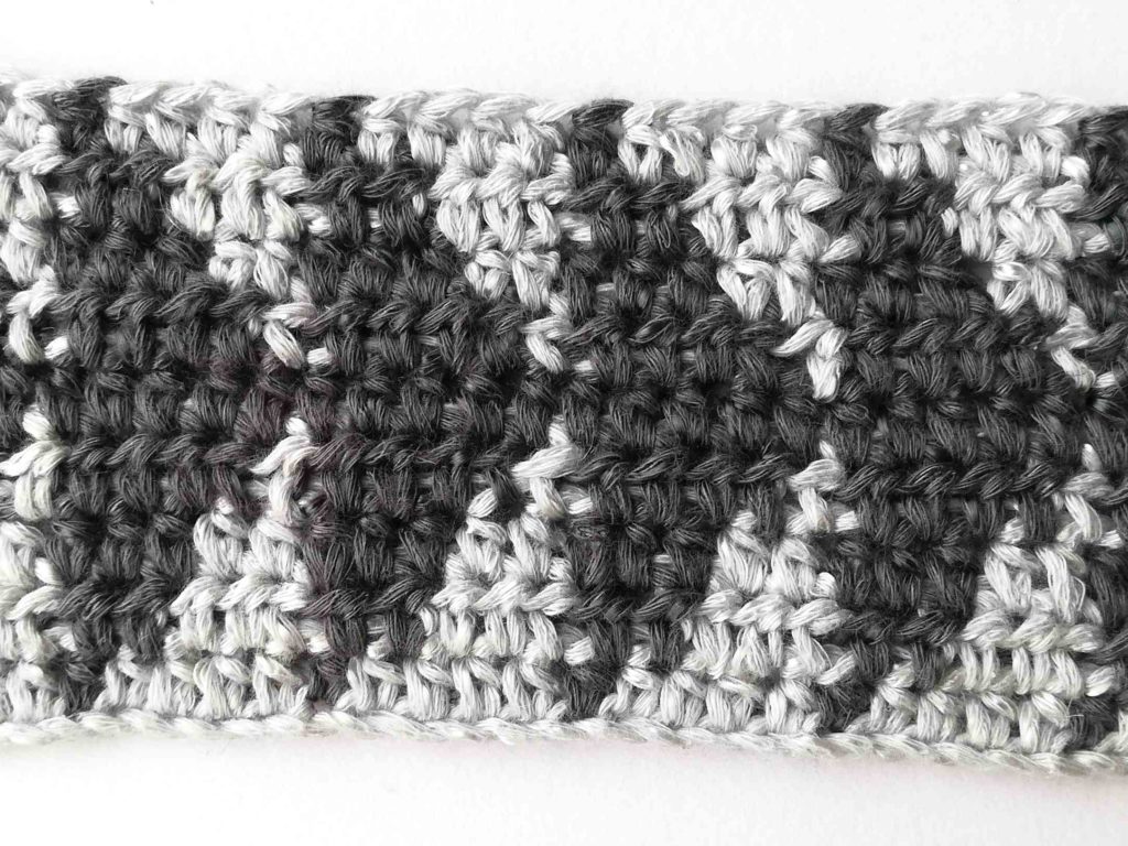Tapestry crochet half double crochet