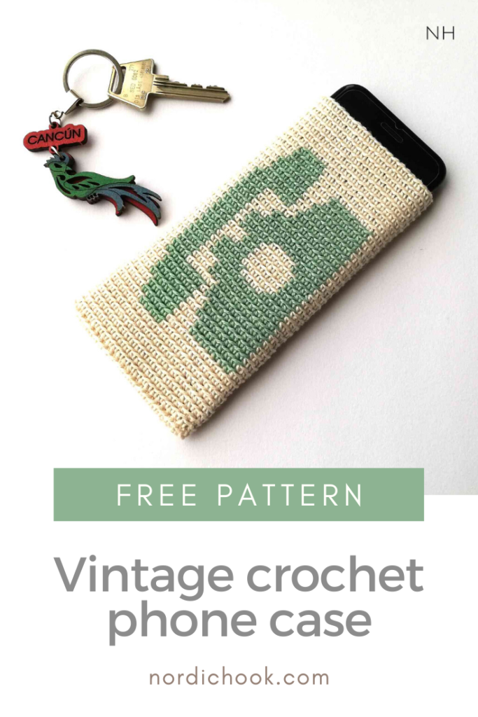 Vintage crochet phone case