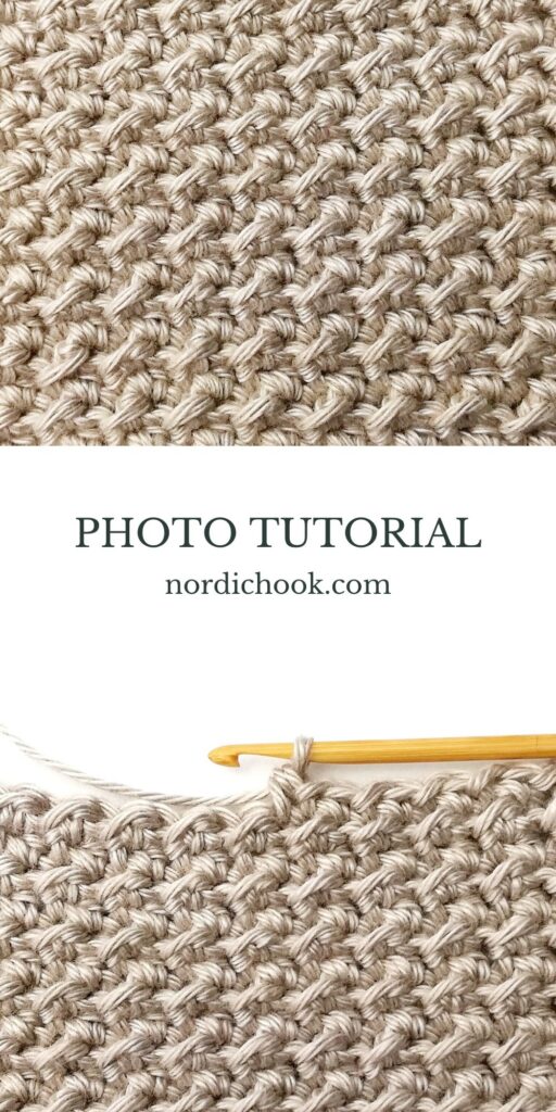 Crochet stitch tutorial: Crunch stitch