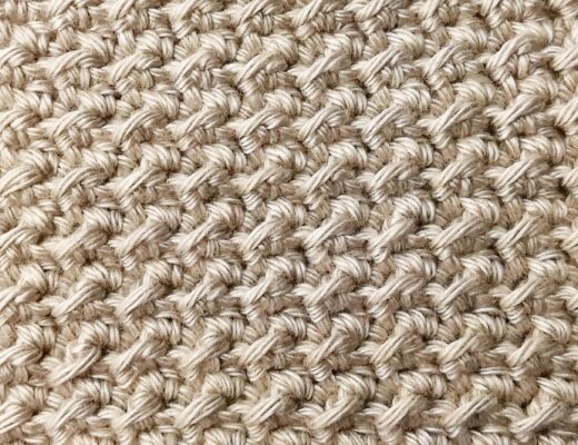 Crochet stitch tutorial: Crunch stitch