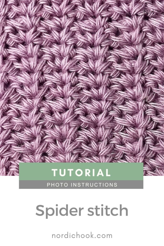 Crochet stitch tutorial: Spider stitch