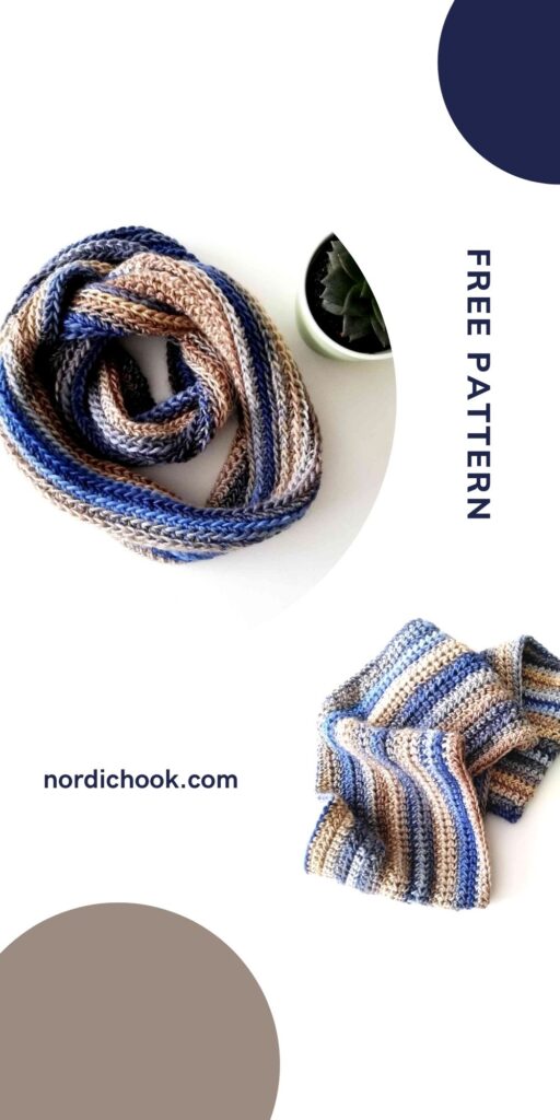 Crochet infinity scarf Calypso tutorial