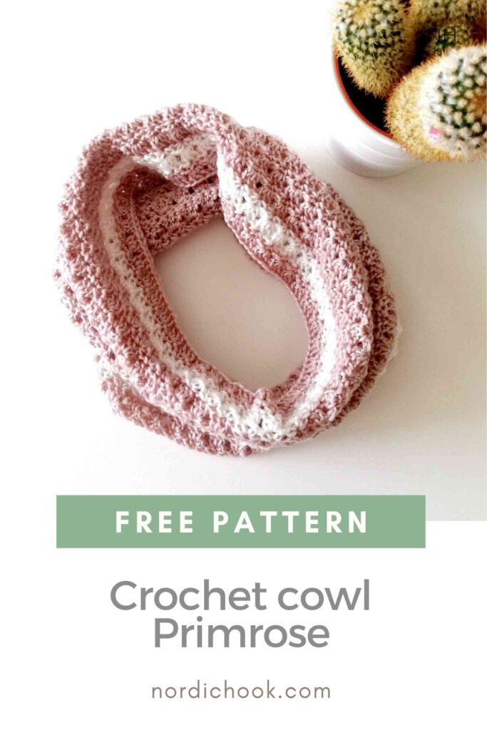 Crochet cowl Primrose tutorial