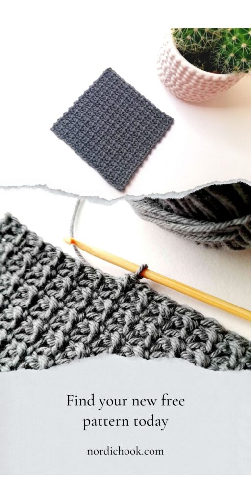 Free tutorial: Simple single crochet mesh stitch coaster