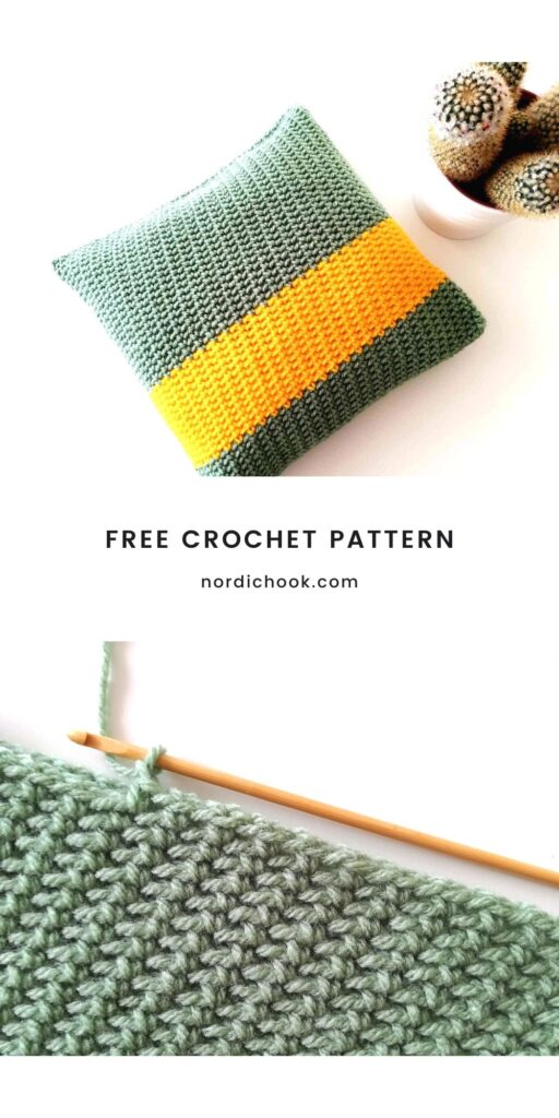 Crochet pillow Sophia - Nordic Hook - Free crochet pattern