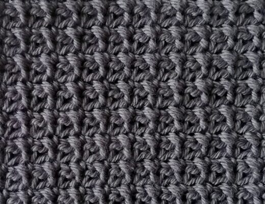 Single crochet mesh stitch tutorial