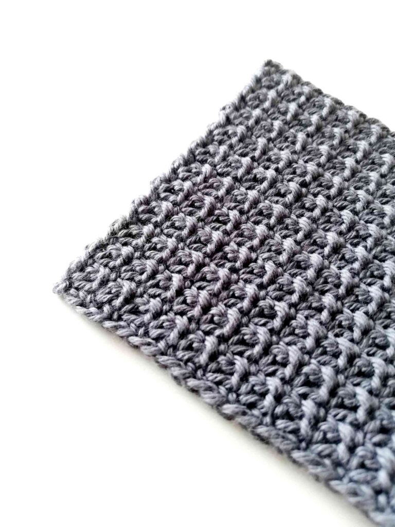 Single crochet mesh stitch coaster