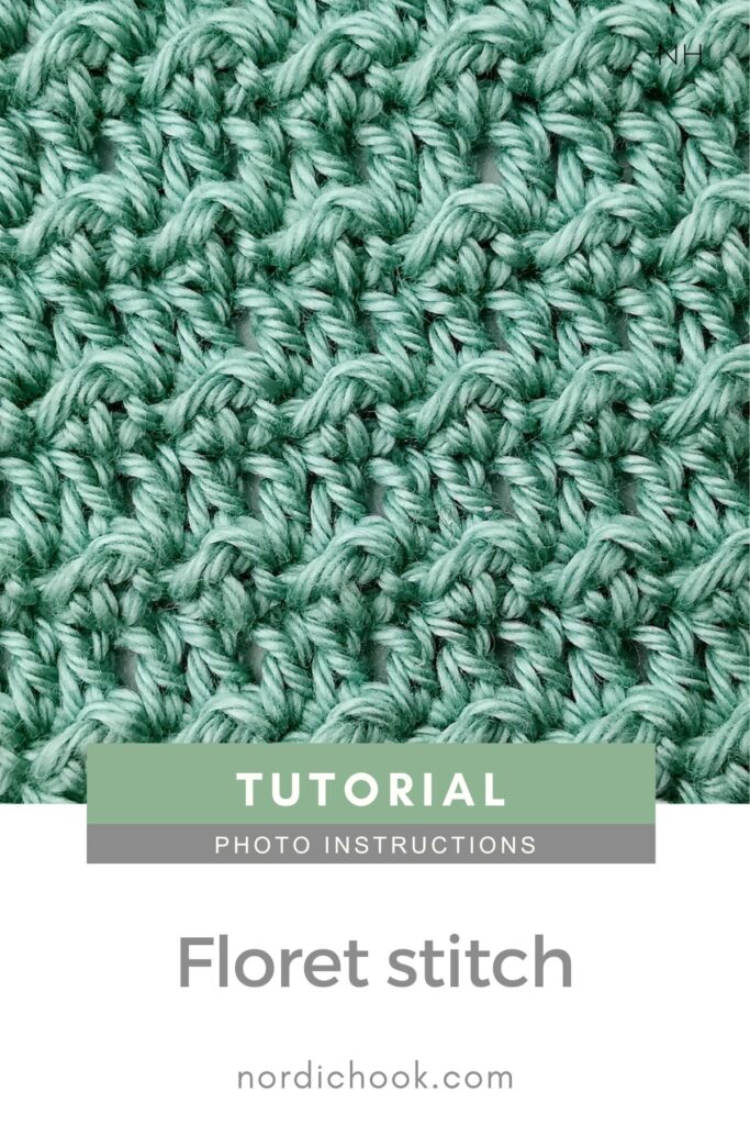 Crochet stitch tutorial: Floret stitch
