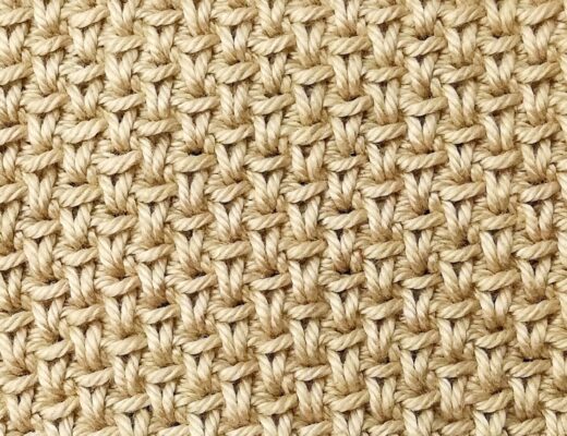 Crochet stitch tutorial: alternating spike stitch