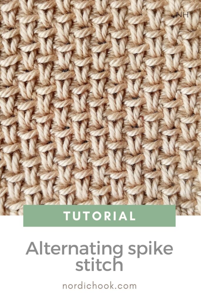 Crochet tutorial: classic and modified alternating spike stitch