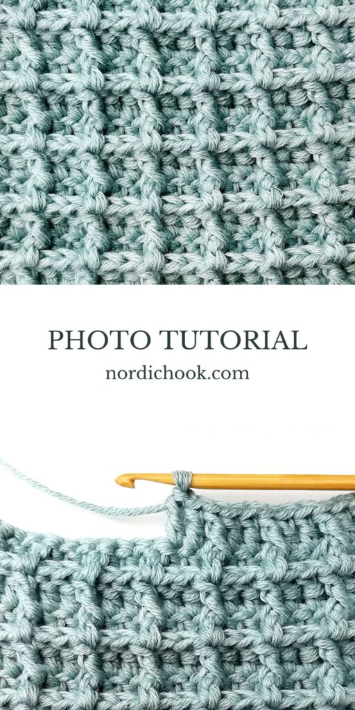 Crochet stitch tutorial: Waffle stitch