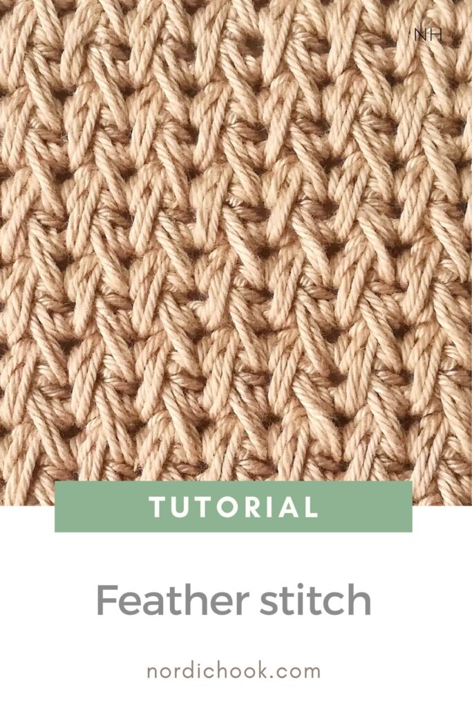 Crochet tutorial: feather stitch
