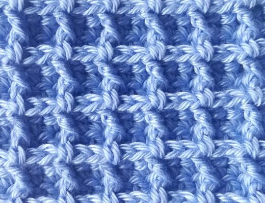 Crochet tutorial: waffle stitch