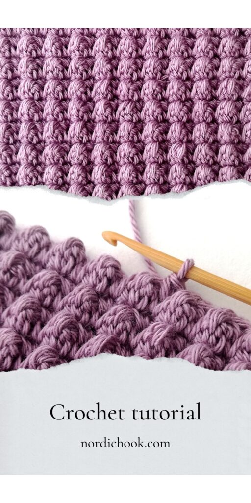 Crochet tutorial: the even berry stitch