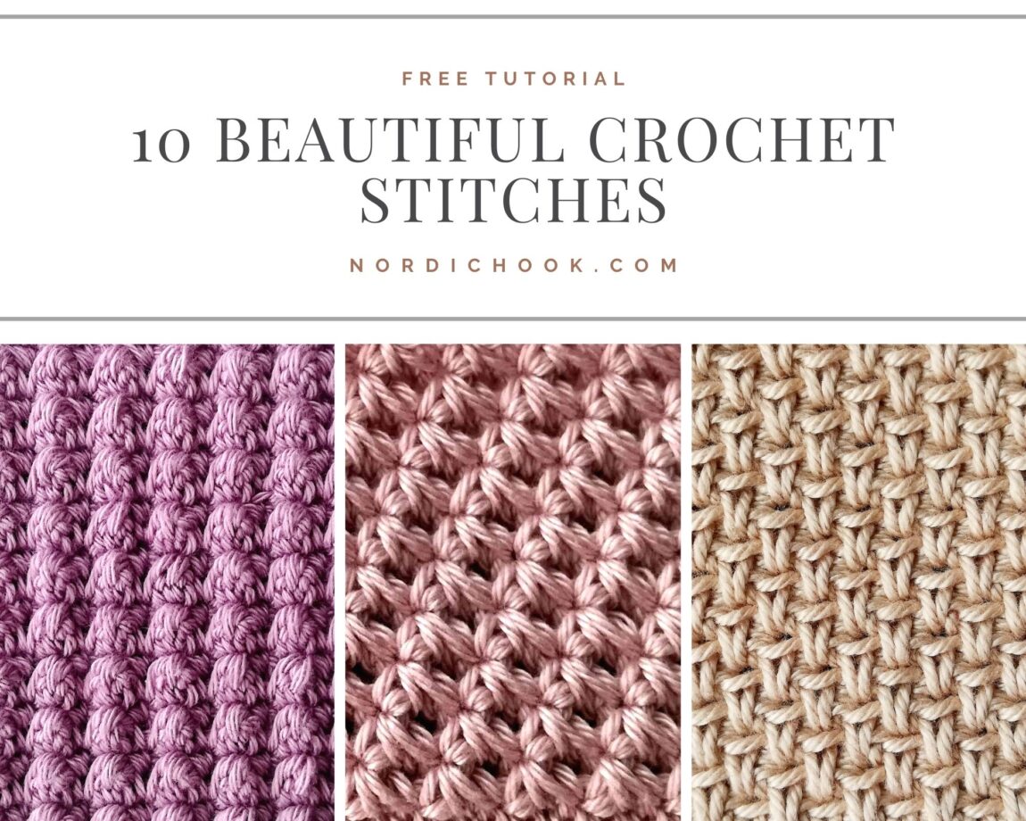 10 beautiful crochet stitches