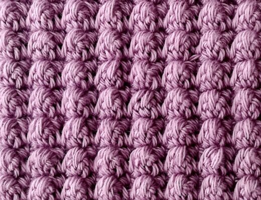 Crochet stitch tutorial: Even berry stitch