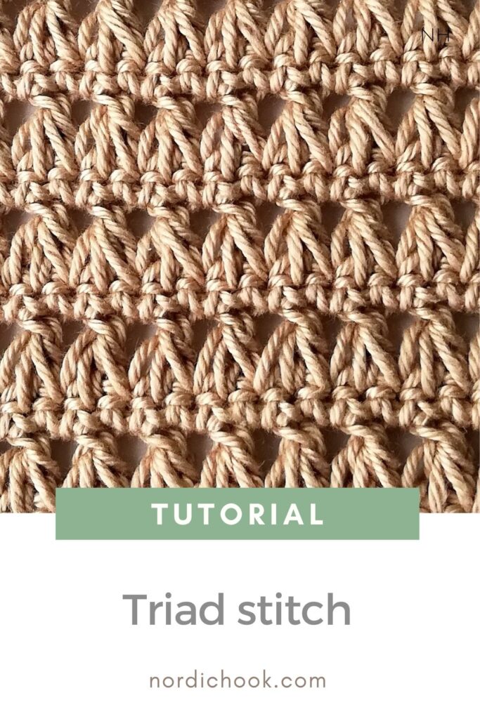 Crochet tutorial: Triad stitch