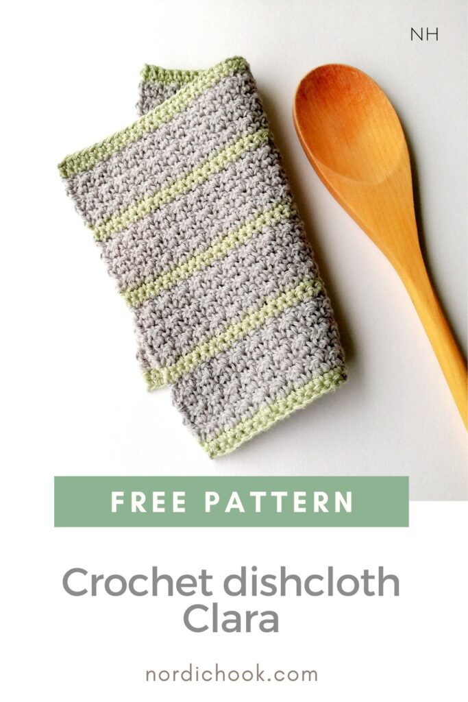 Free crochet pattern: crochet dishcloth Clara
