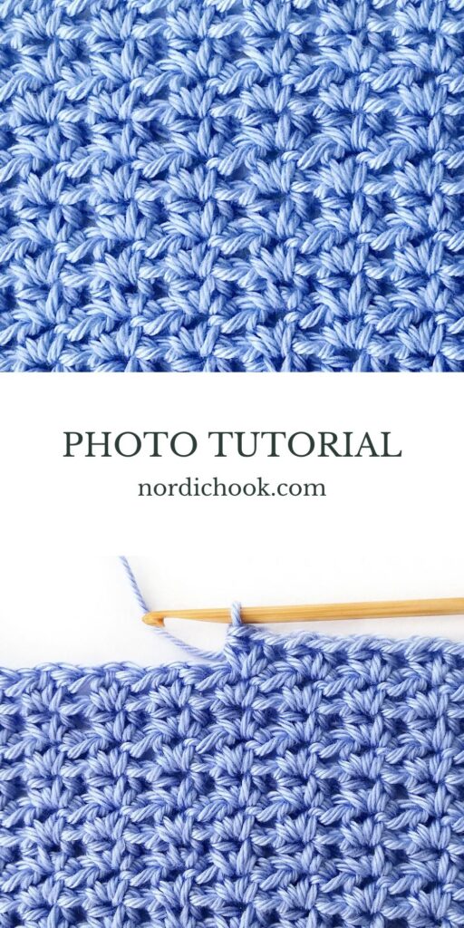 Crochet stitch tutorial: Half double crochet V stitch