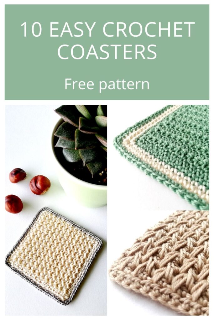 Free pattern: 10 easy crochet coasters