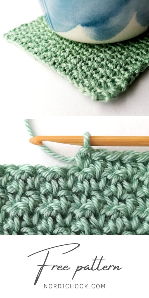 Free crochet pattern: Lemon peel stitch coaster