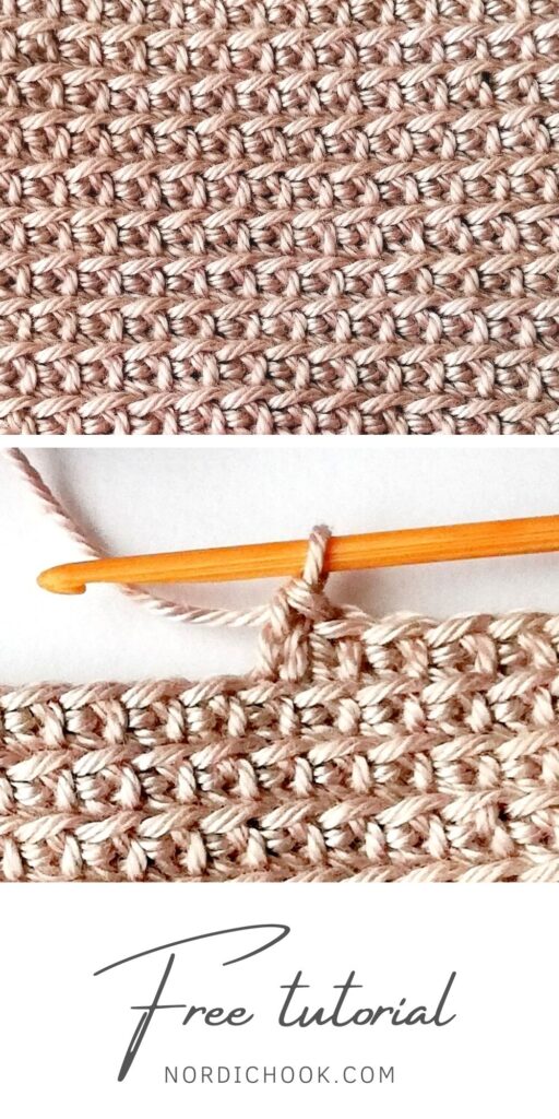 Crochet tutorial: Extended single crochet back loop only in rounds