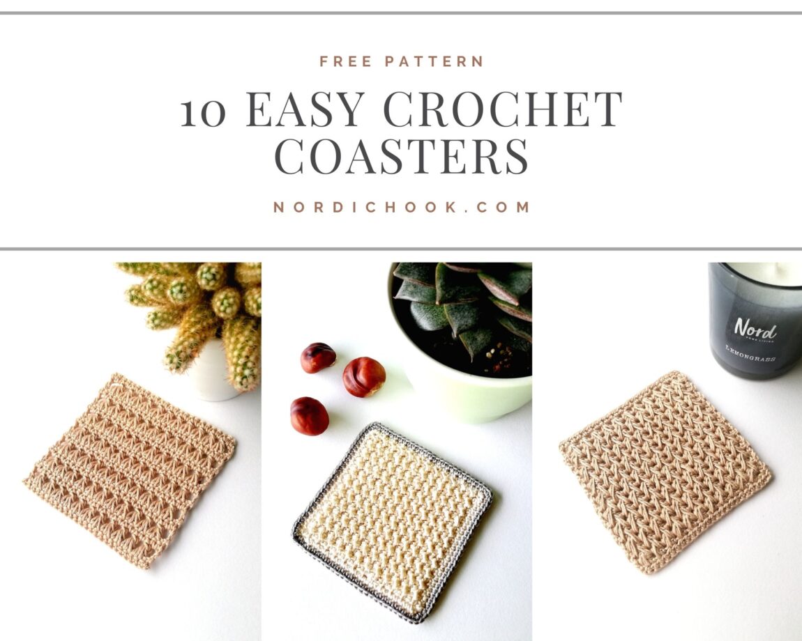 10 easy crochet coasters
