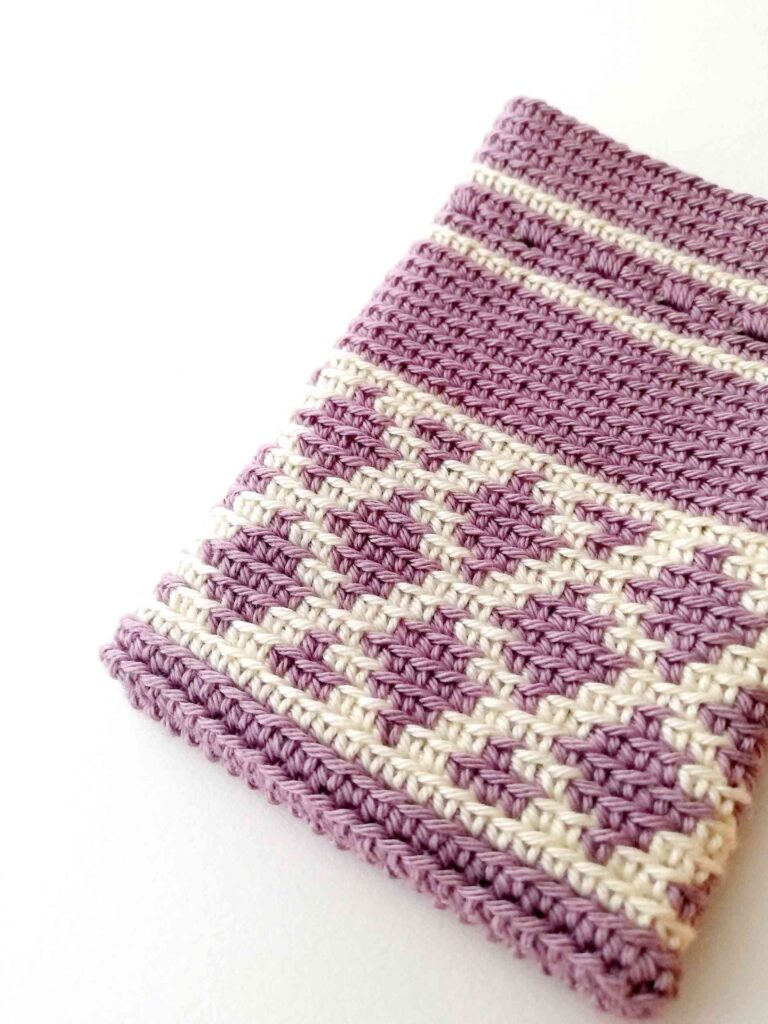 Tapestry crochet drawstring bag Lucy