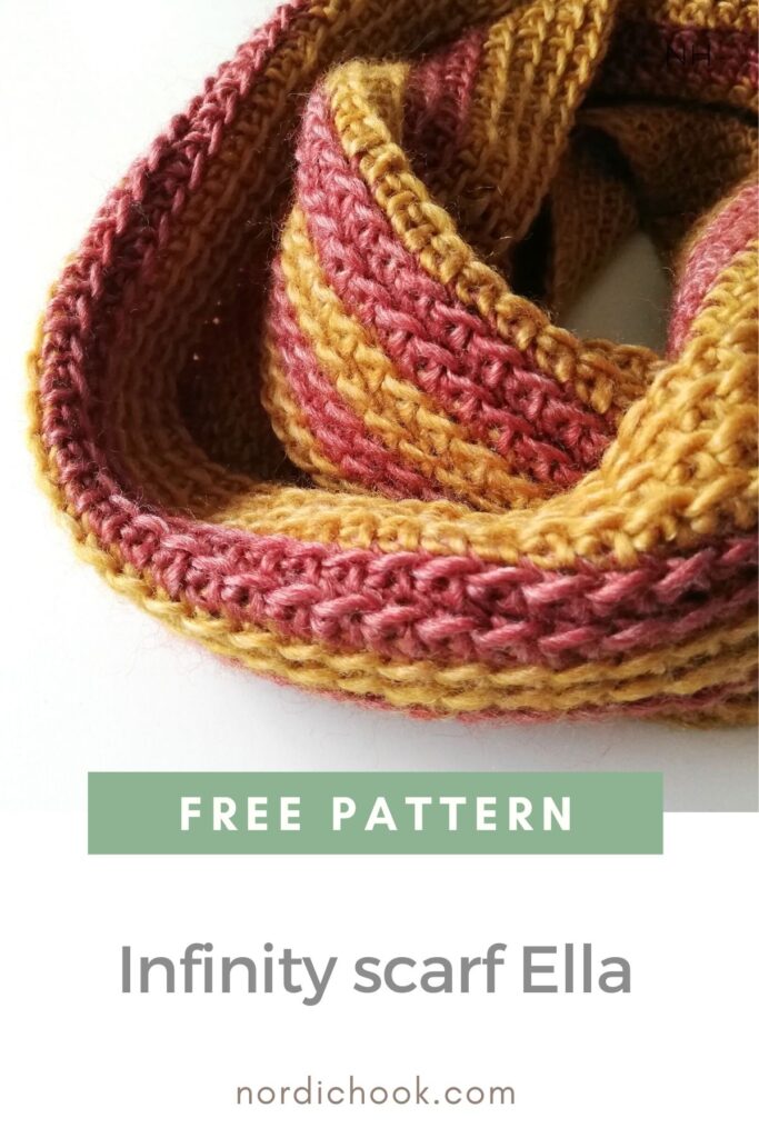 Free crochet pattern: Infinity scarf Ella