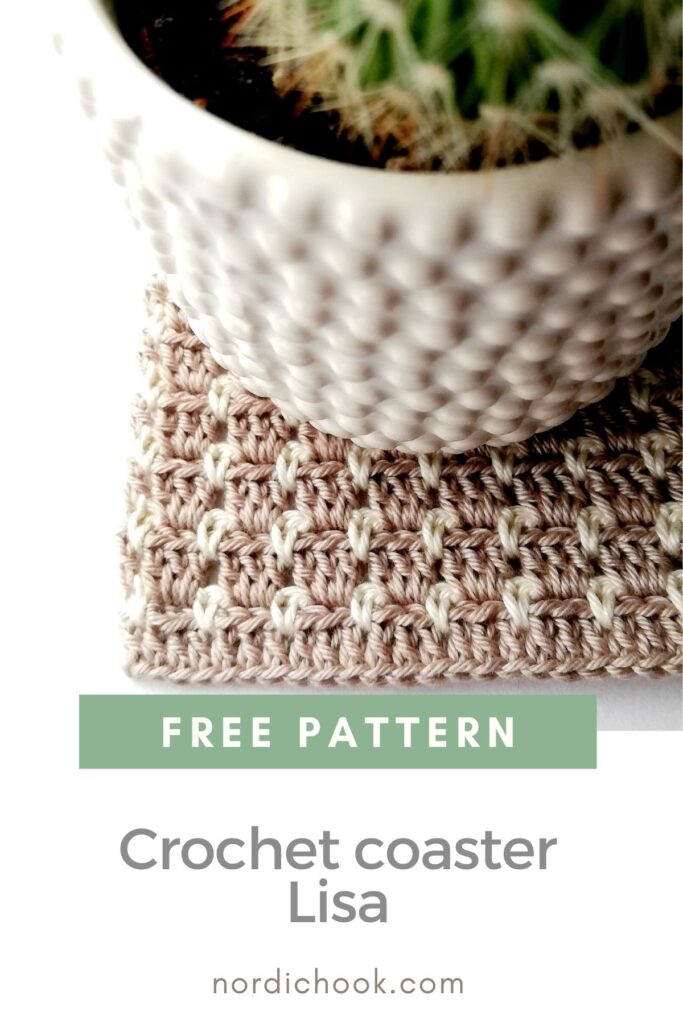 Free pattern: crochet coaster Lisa