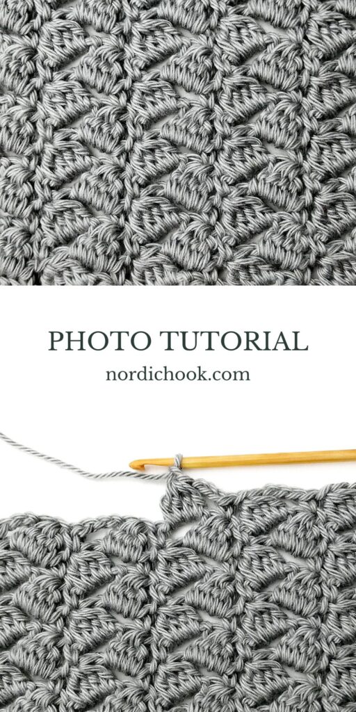 Crochet stitch tutorial: Side saddle stitch