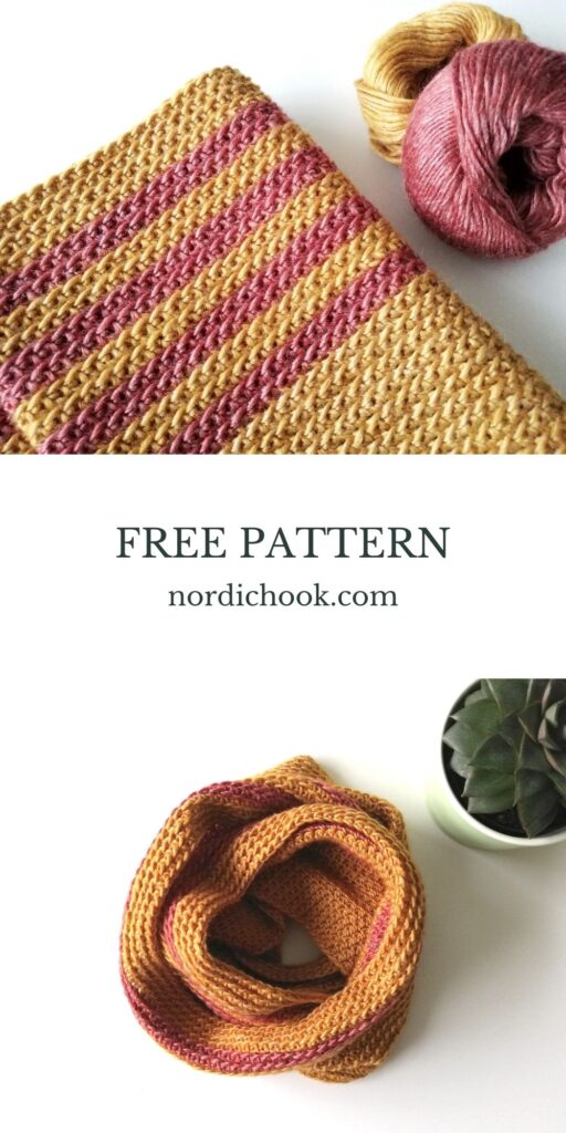Free crochet pattern: Infinity scarf Ella