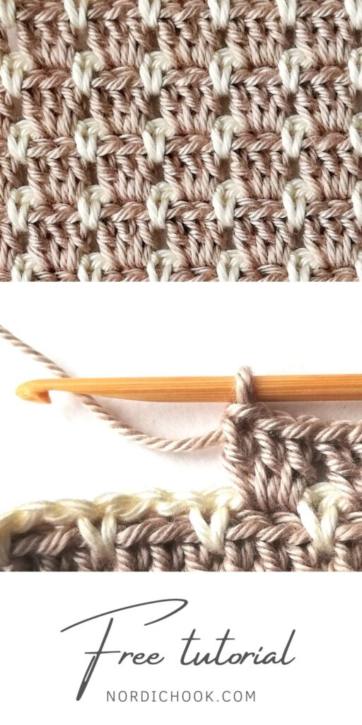 Block stitch - Nordic Hook - Free crochet stitch tutorial