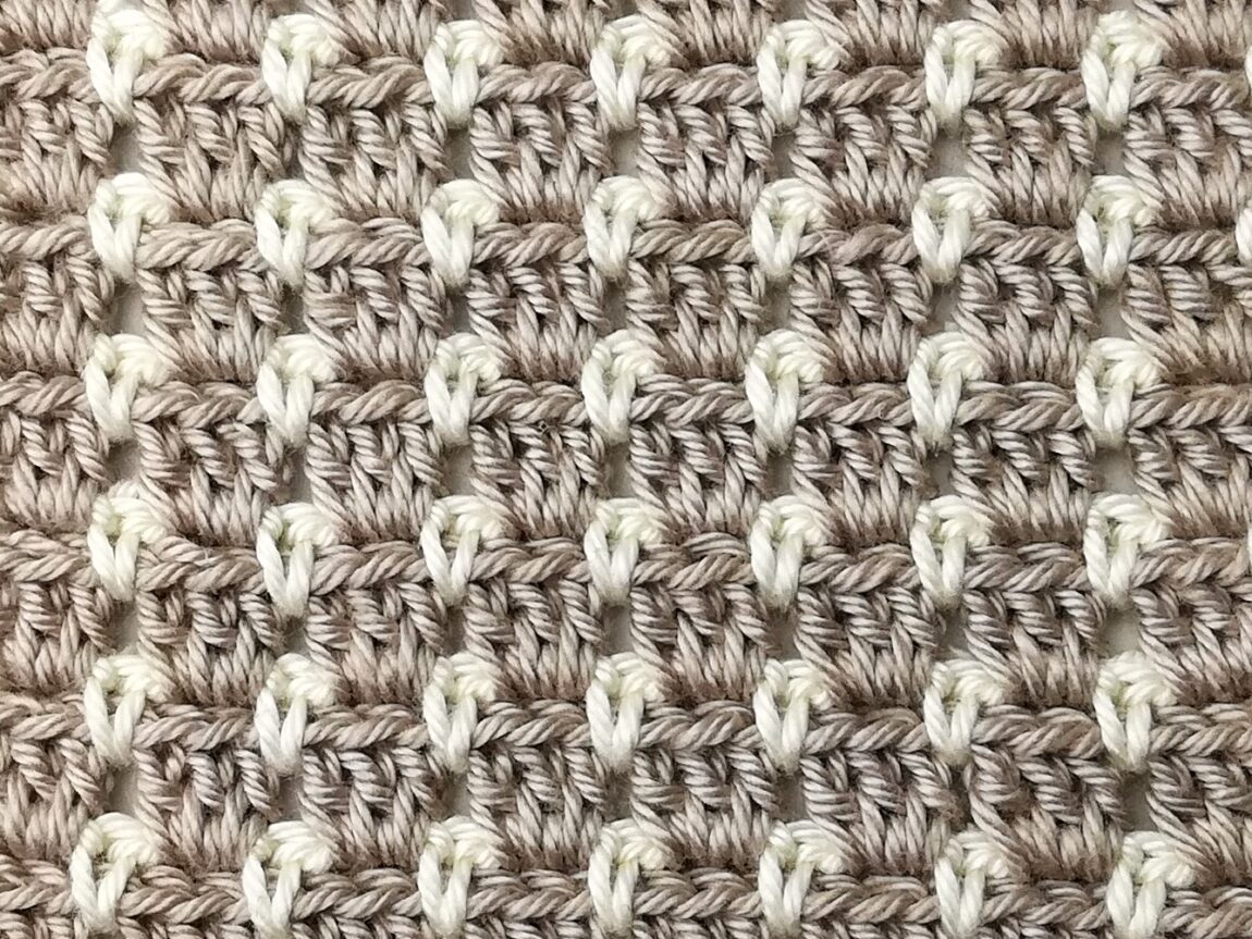 Crochet stitch tutorial: Block stitch