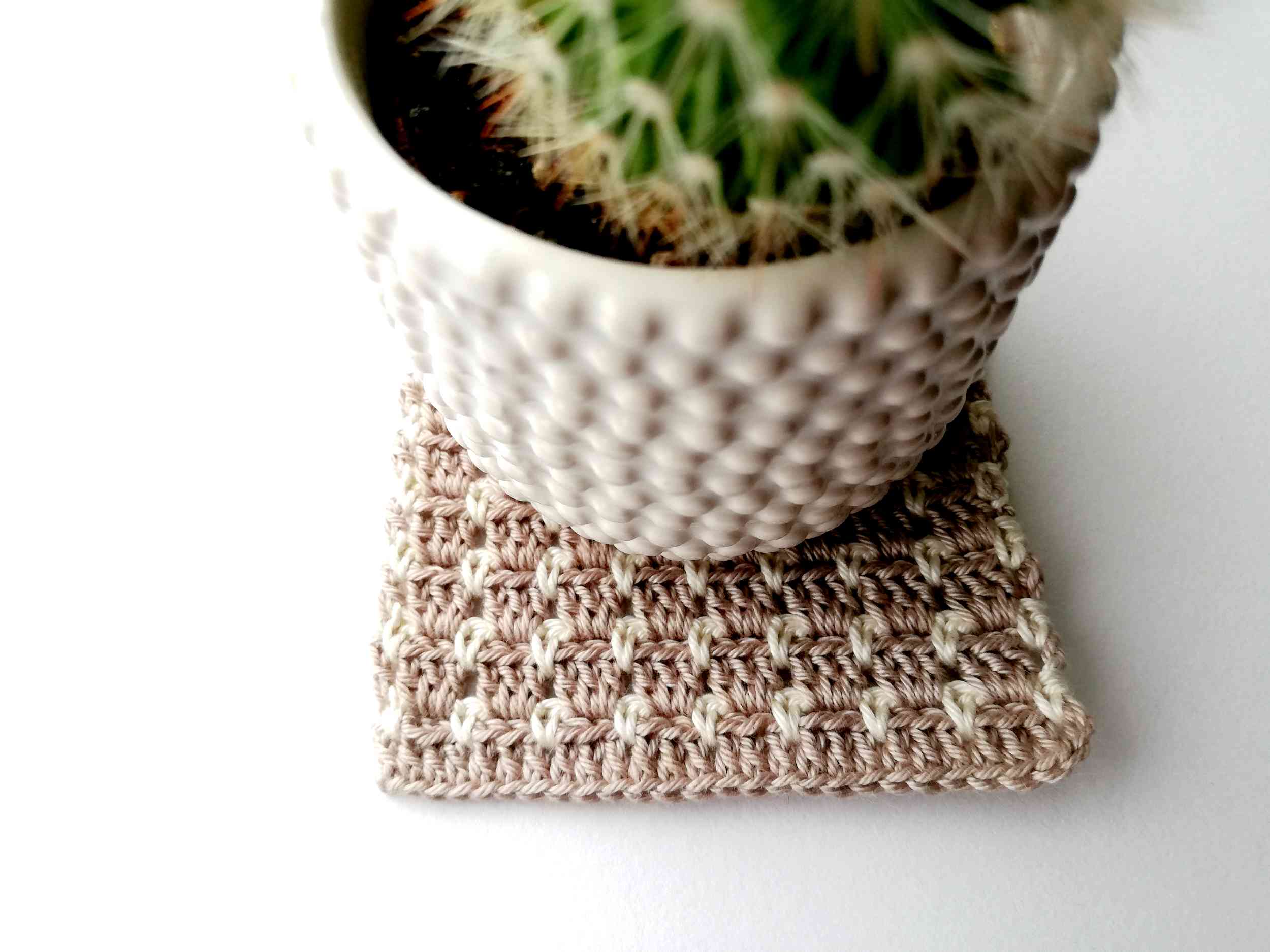 Crochet coaster Lisa