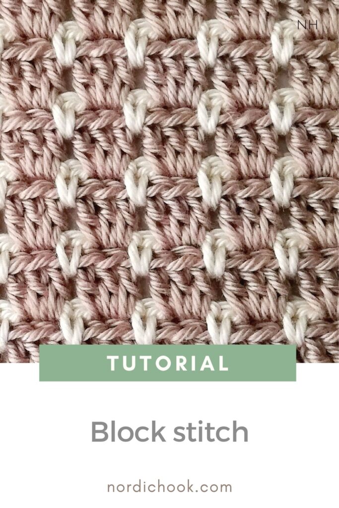 Crochet tutorial: block stitch